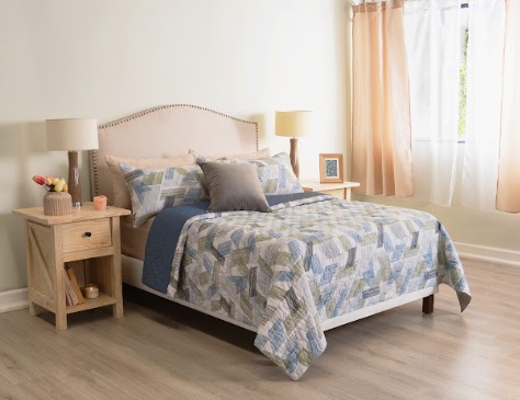 EDREDÓN PRIME GANTE VERDE CON FUNDAS