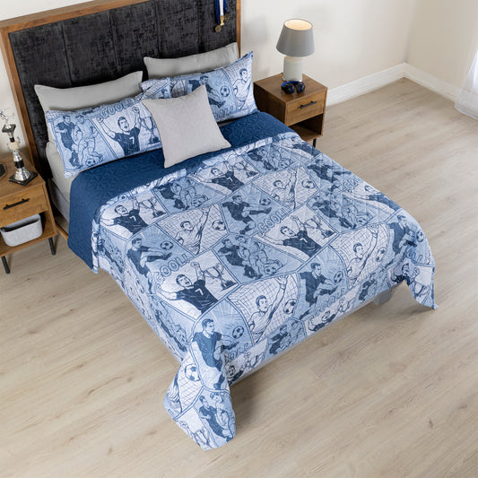 EDREDÓN PRIME FUTBOL CON FUNDAS