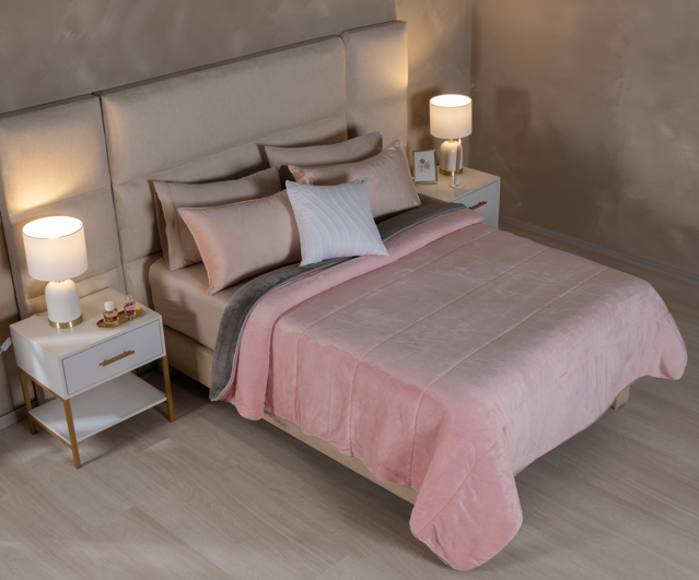 COBERTOR ARTICO ROSA